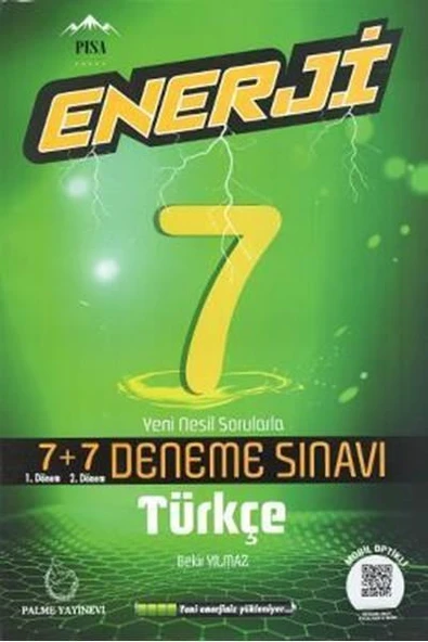 Palme Yayınevi Hazırlık 7. Sınıf Enerji Türkçe 7+7 Deneme ürün görseli 1