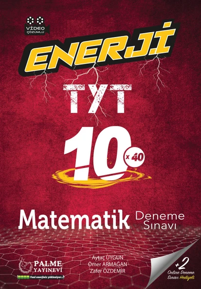 Palme Yayınevi Hazırlık Enerji Yks Tyt Matematik 10 Deneme Sınavı Video Çözümlü ürün görseli 1
