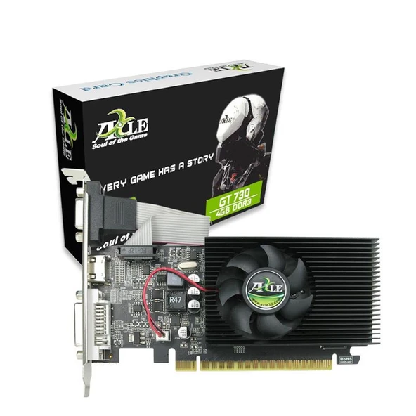 Axle GeForce GT730 AX-GT730-4GD3P8CDIL 4GB GDDR3 128Bit DX12 Ekran Kartı ürün görseli 1