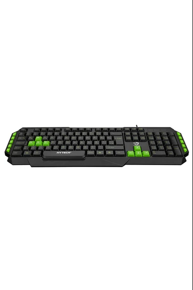 Hyk-46 Gamy Siyah Usb Yeşil Tuşlu Q Gaming Kablolu Oyuncu Klavyesi ürün görseli 1