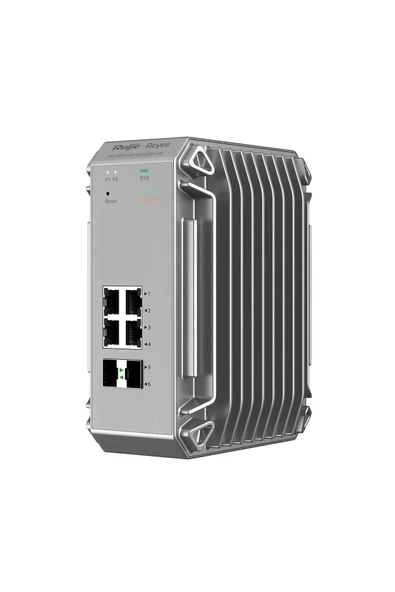 Reyee Rg-Nis3100-4Gt2Sfp-Hp 4 Port Poe+ 4 Port Sfp 10-100-1000 Endüstriyel Switch ürün görseli 1