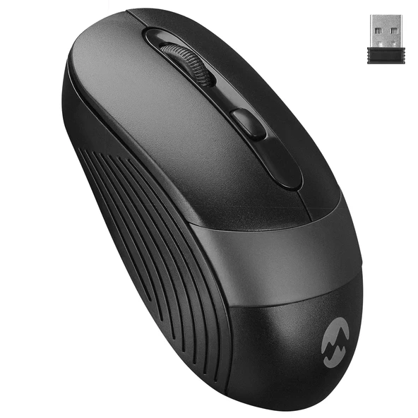 Everets Usb Siyah-Gri 2.4Ghz Optik Kablosuz Mouse Sm-18 ürün görseli 1
