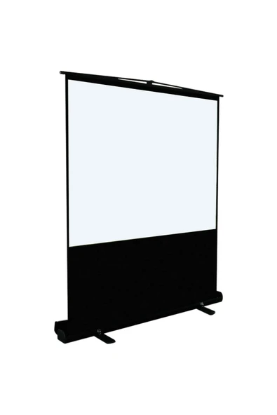 145X82 Cm Taşınabilir Portatif Pull Up Floor Screen Projeksiyon Perdesi (Ptx-140) ürün görseli 1