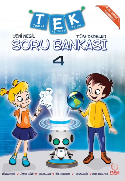 Palme Yayınevi Hazırlık 4. Sınıf Tek Tüm Dersler Soru Kitabı Yeni Nesil ürün görseli 1