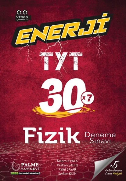 Palme Yayınevi Hazırlık Enerji Yks Tyt Fizik 40 X 7 Deneme Sınavı Video Çözümlü ürün görseli 1