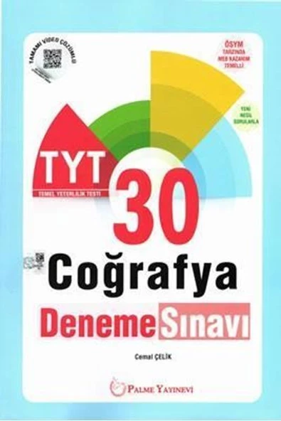 Palme Yayınevi Hazırlık Yks Tyt Coğrafya 30 Deneme Sınavı ürün görseli 1