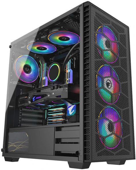 Horizon Gaming Mesh Panel 650W 80+ Bronze Boş Bilgisayar Kasası ürün görseli 1