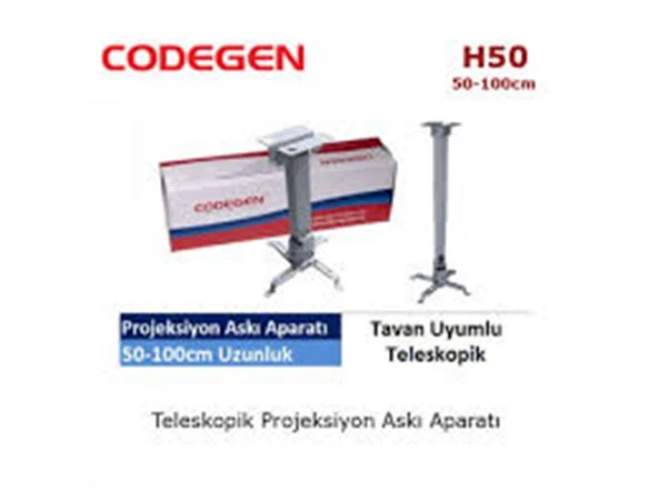 Codegen H50 Tavan Asma Aparatı 50-100 cm (Teleskop ürün görseli 1