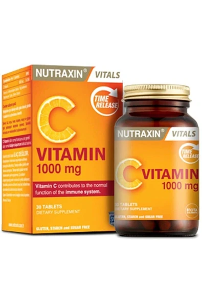 NUTRAXİN Nutraxın C Vitamin 1000mgx30tblt 1 Paket ürün görseli 1