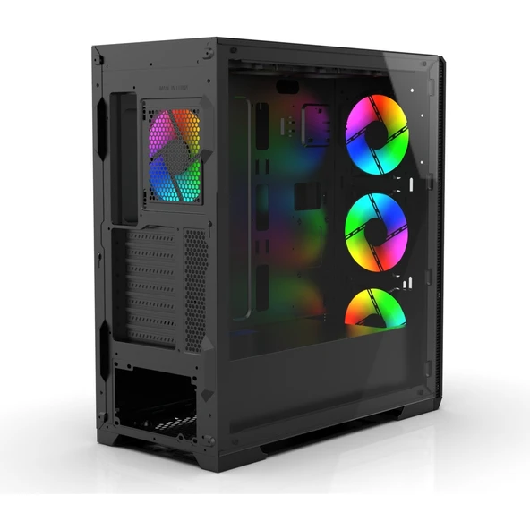 Emg-17Xn 4X1200Mm Kumandalı Argb Fan Gaming Computer Case Boş Bilgisayar Kasası ürün görseli 1