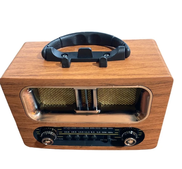 Rt-657 Bluetooth Fm-Usb-Tf-Aux Şarjlı Nostaljik Radyo ürün görseli 1