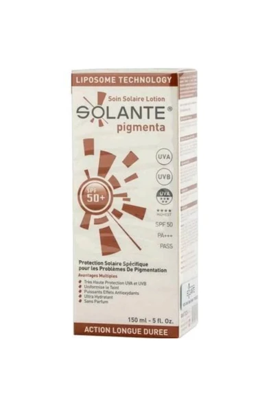 SOLGERN Solante Pigmenta Koyu Lekelere Karşı Güneş Losyonu Spf 50+ 150 Ml ürün görseli 1