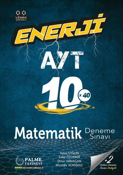 Palme Yayınevi Hazırlık Enerji Yks Ayt Matematik 10 X 40 Deneme Sınavı Video Çözümlü ürün görseli 1