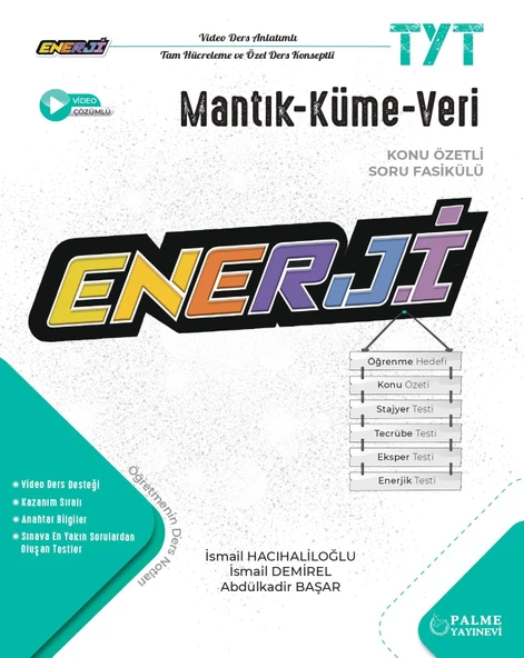 Palme Yayınevi Hazırlık Yks Tyt Enerji Mantik Küme Veri Konu Özetli Soru Fasikülü ürün görseli 1