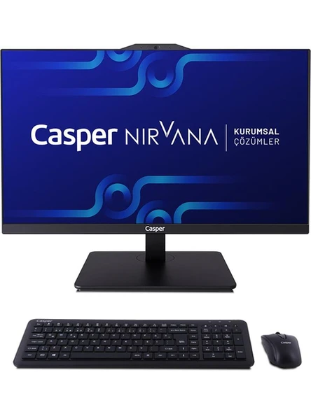 Casper Nirvana A90.1342-BE00X-V-S Siyah Intel i5-13420H 16GB RAM 500GB NVME 23.8" Pivot All In One ürün görseli 1