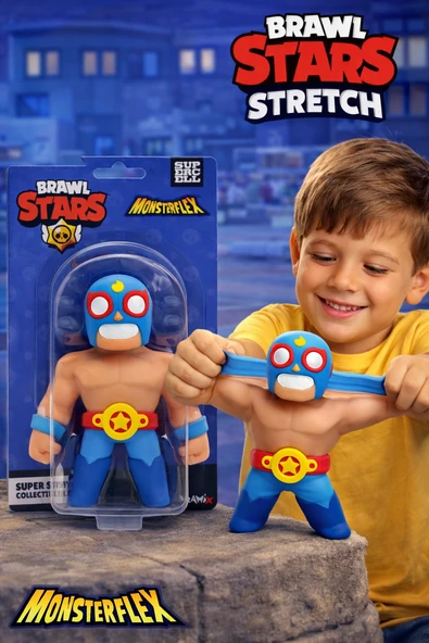 El Primo I Brawl Stars Monsterflex Stretch Oyuncak Figür – Esnek Çek Bırak ürün görseli 1