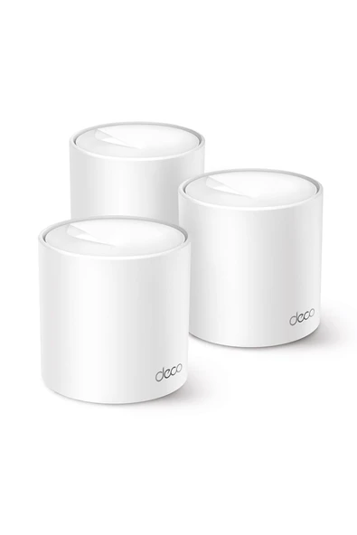 Tp-Link Deco X10 3Lü Wi-Fi 6 Ax1500 Tüm Evi Kapsayan Mesh Wifi Sistemi ürün görseli 1