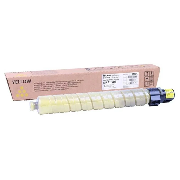 Mp C3503 Yellow Sarı Orjinal Fotokopi Toneri Mp C3003-3004 18.000 Sayfa ürün görseli 1