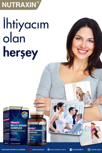 NUTRAXİN Multivitamin Complex Women's 60 Tablet - Resim 2