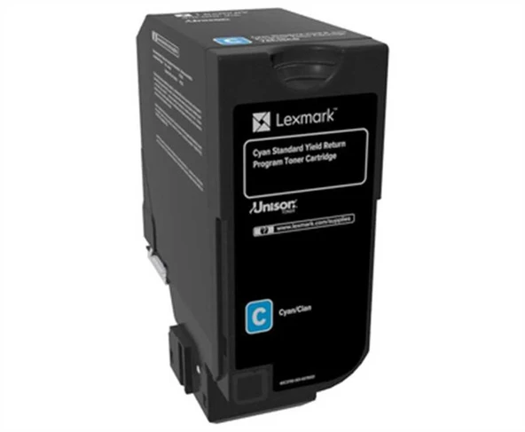 74C5Sc0 7.000 Sayfa Kapasiteli Cyan Mavi Toner Cs720-725 Cx725 ürün görseli 1