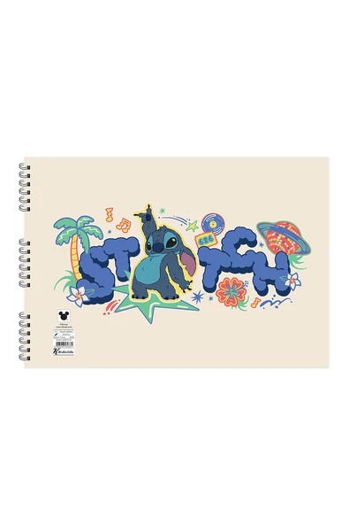 Keskin Color Lilo&Stitch Spiralli Resim Defteri 17X25Cm 15 Yaprak 300115-14 (Karışık Renk 1 Adet) ürün görseli 1