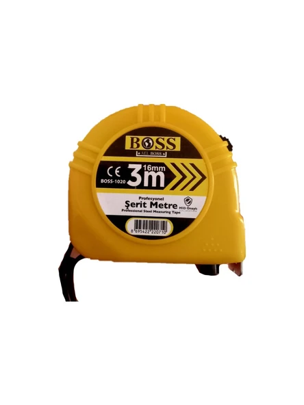 Boss Şerit Metre 16Mm 3 Metre ürün görseli 1