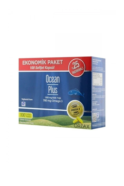 OCEAN Plus 1200 mg 100 Softjel - %25 - Resim 2