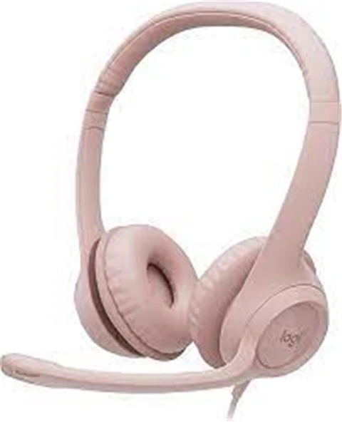 Logitech 981-001281 H390 Pudra Pembe Usb Mikrofonlu Kulaklık ürün görseli 1