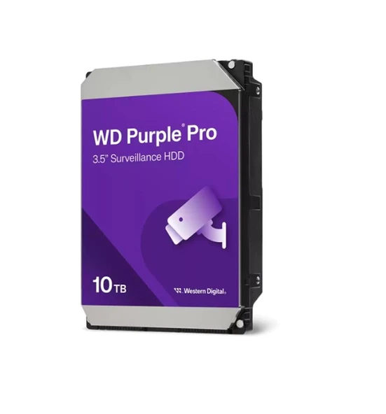 Wd 10TB Purple Pro 512MB 7200RPM WD102PURP Harddisk (Resmi Distribitör Ürünü) ürün görseli 1