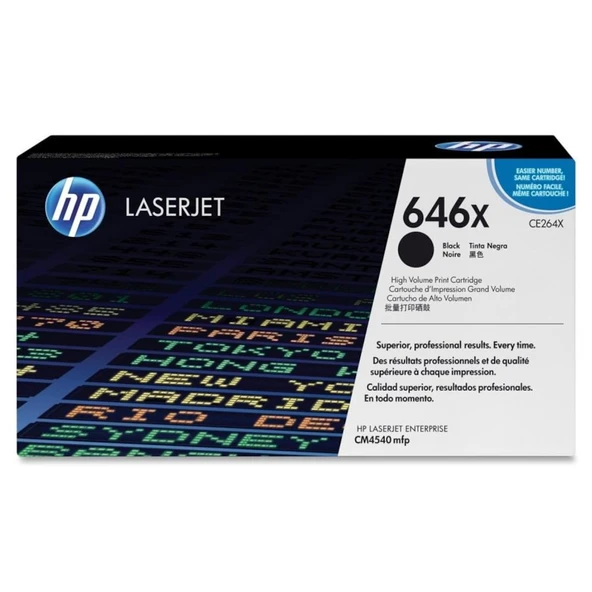 646X Black Siyah Yüksek Kapasite 17.000 Sayfa Kapasiteli Toner Ce264X ürün görseli 1