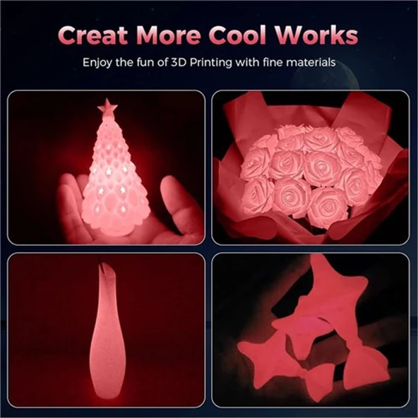 Creality Hyper Luminous Pembe Pla Filament (1.75mm, 1kg) - Resim 2