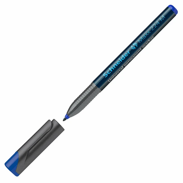 Schneider Asetat Kalemi Permanent M Seri 1.0Mm Mavi 224 SCP12 (10 Lu Paket) ürün görseli 1