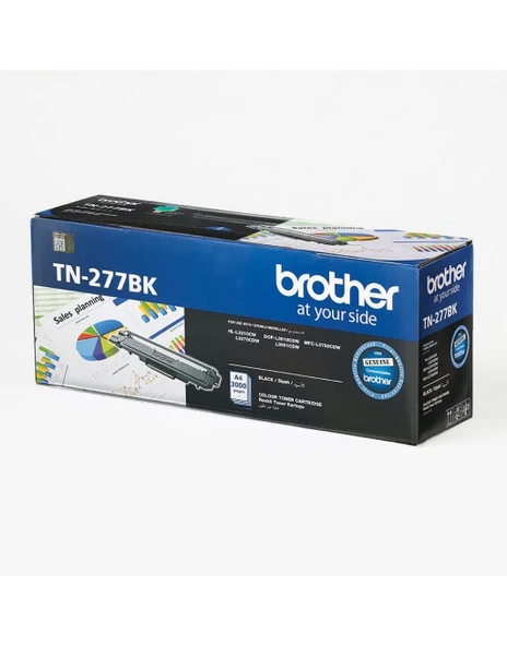 Tn-277Bk 3.000 Sayfa Kapasiteli Black Siyah Toner Hl-L3270Cdw Dcp-L3551Cdw Mfc-L3750Cdw ürün görseli 1