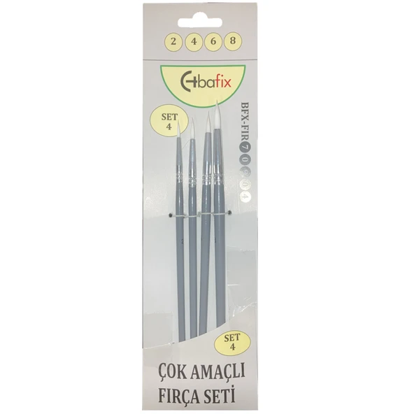 Bafix Fırça Seti Çok Amaçlı Artist 4 Lü (2-4-6-8) Set-4 70904 ürün görseli 1
