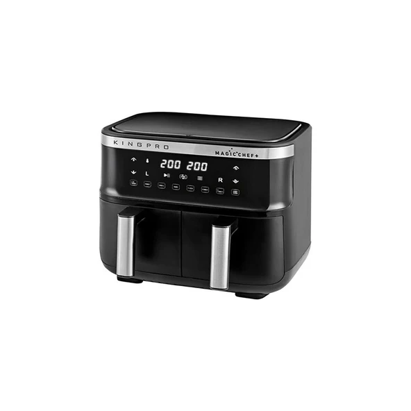 King  KYF32 MagicChef Plus 4+4 Lt Yağsız Fritöz ürün görseli 1