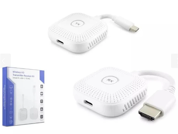 Hadron Hdx1385 50Mt Type-C Tx - Hdmi Rx Extender Kablosuz 1080P (Tv-Tablet-Projektör) ürün görseli 1