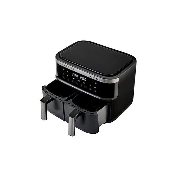 King  KYF32 MagicChef Plus 4+4 Lt Yağsız Fritöz - Resim 2