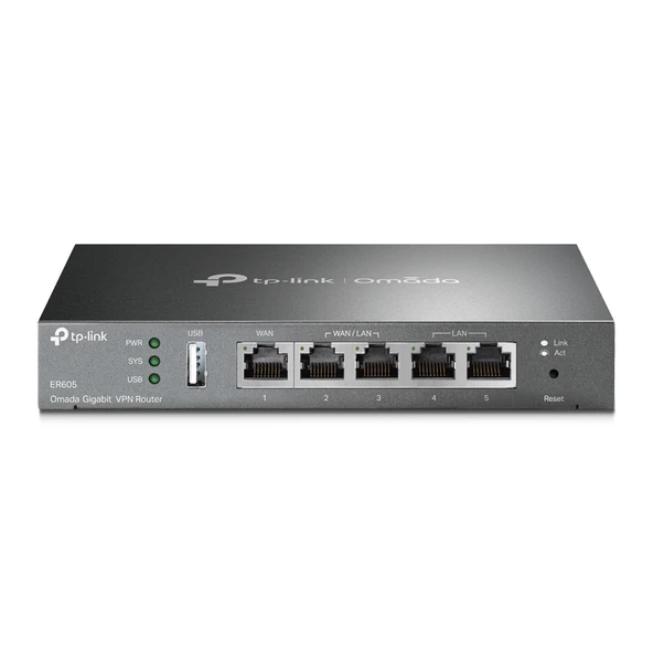Tl-Er605 Gigabit Multi-Wan Omada Sdn Vpn Router ürün görseli 1