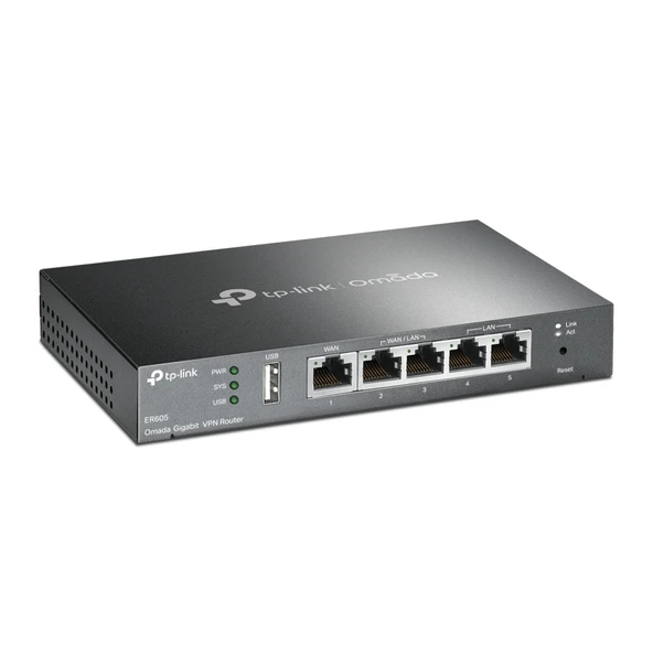 Tl-Er605 Gigabit Multi-Wan Omada Sdn Vpn Router - Resim 3