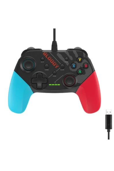 A4 Tech Bloody Gp30 Usb Pc Switch Android Ps3 Sports Blue Mavi Gamepad ürün görseli 1