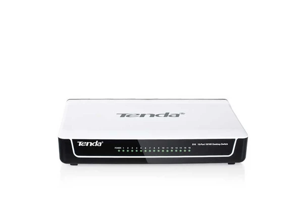 16 Port 10-100 Mbps Switch Hub Plastik Kasa S16 ürün görseli 1