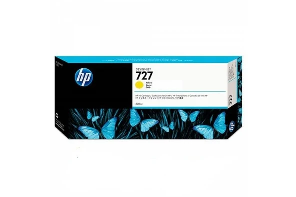 727 Yellow Sarı 300Ml Plotter Kartuşu F9J78A ürün görseli 1