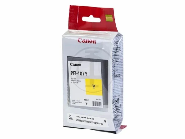 PFI-107Y Yellow Sarı Plotter Kartuş İpf770-775 ürün görseli 1
