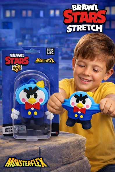 Mr. P I Brawl Stars Monsterflex Stretch Oyuncak Figür – Esnek Çek Bırak ürün görseli 1