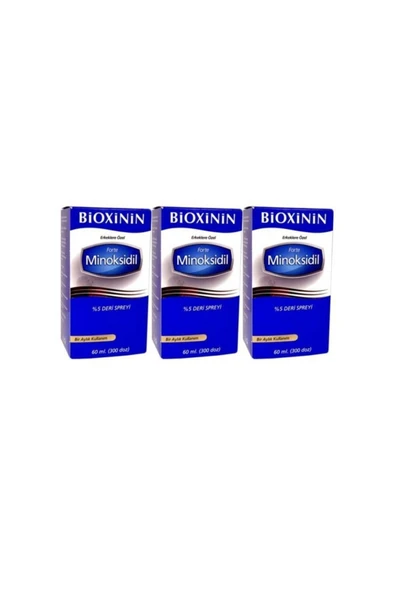 BİOXCİN Bioxinin Forte Minoksidil %5 Deri Spreyi 60 ml - 3 Adet ürün görseli 1