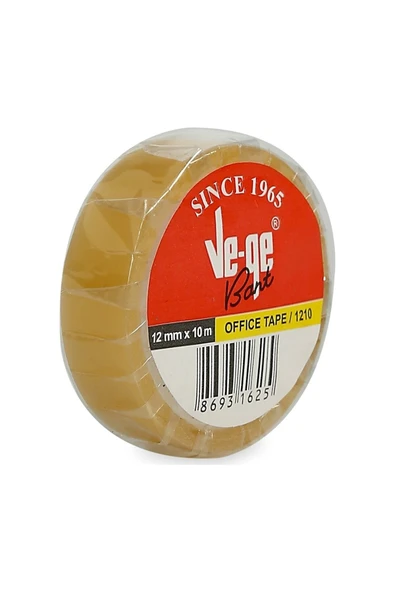 Ve-Ge Selefon Bant Retro Serisi Teneke 12Mm X 10 Metre (12 Li Paket) ürün görseli 1