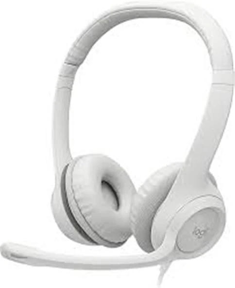 Logitech 981-001286 H390 Beyaz Usb Mikrofonlu Kulaklık ürün görseli 1