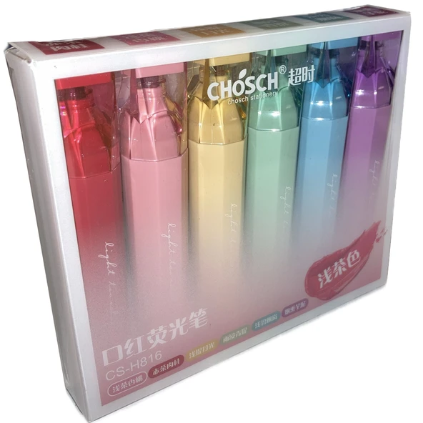 Bafix Fosforlu Kalem Kalem Tipi Chosch 6 Renk Cs-H816-6 ürün görseli 1
