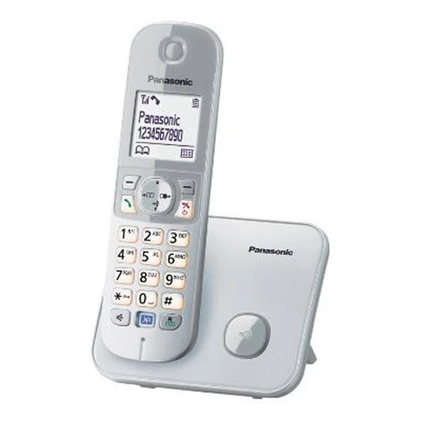 Gri Telsiz Dect Telefon Elektrik Kesintisinde Konuşabilme Kx-Tg6811 ürün görseli 1