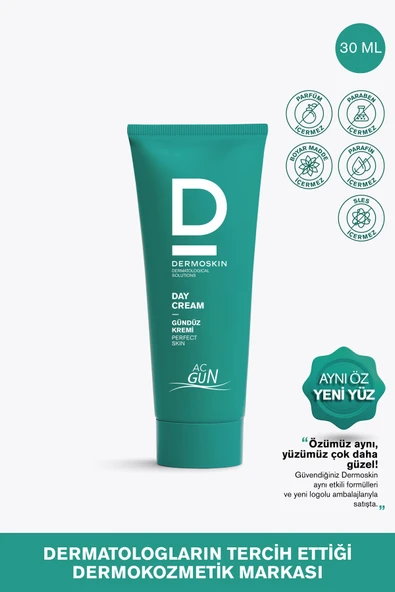 DERMOSKİN Acgun Onarıcı Gündüz Kremi | Siyah Nokta & Sivilce ve Akne Karşıtı | Salisilik Asit | 30 ml ürün görseli 1
